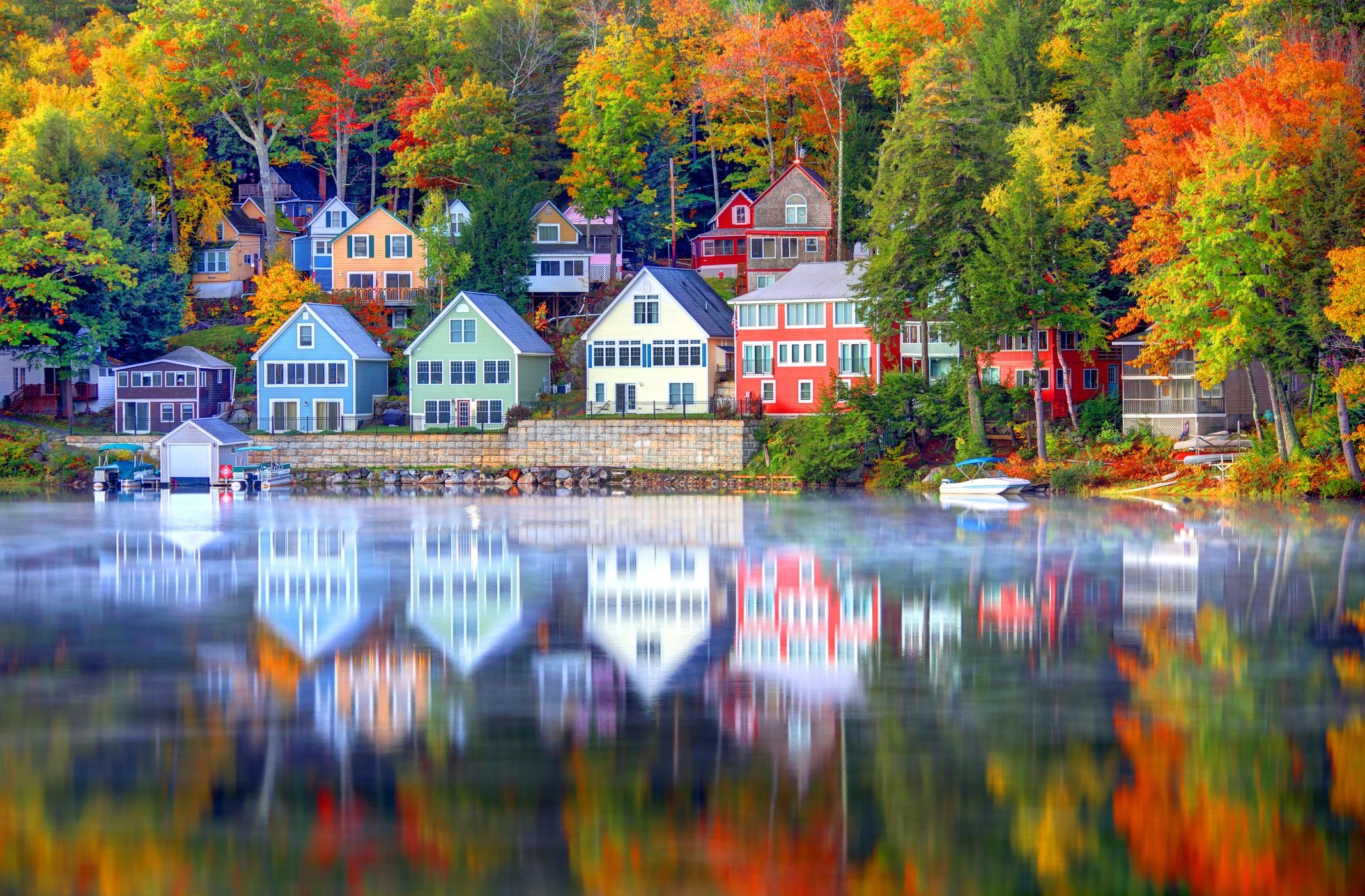 New Hampshire cabin exterior