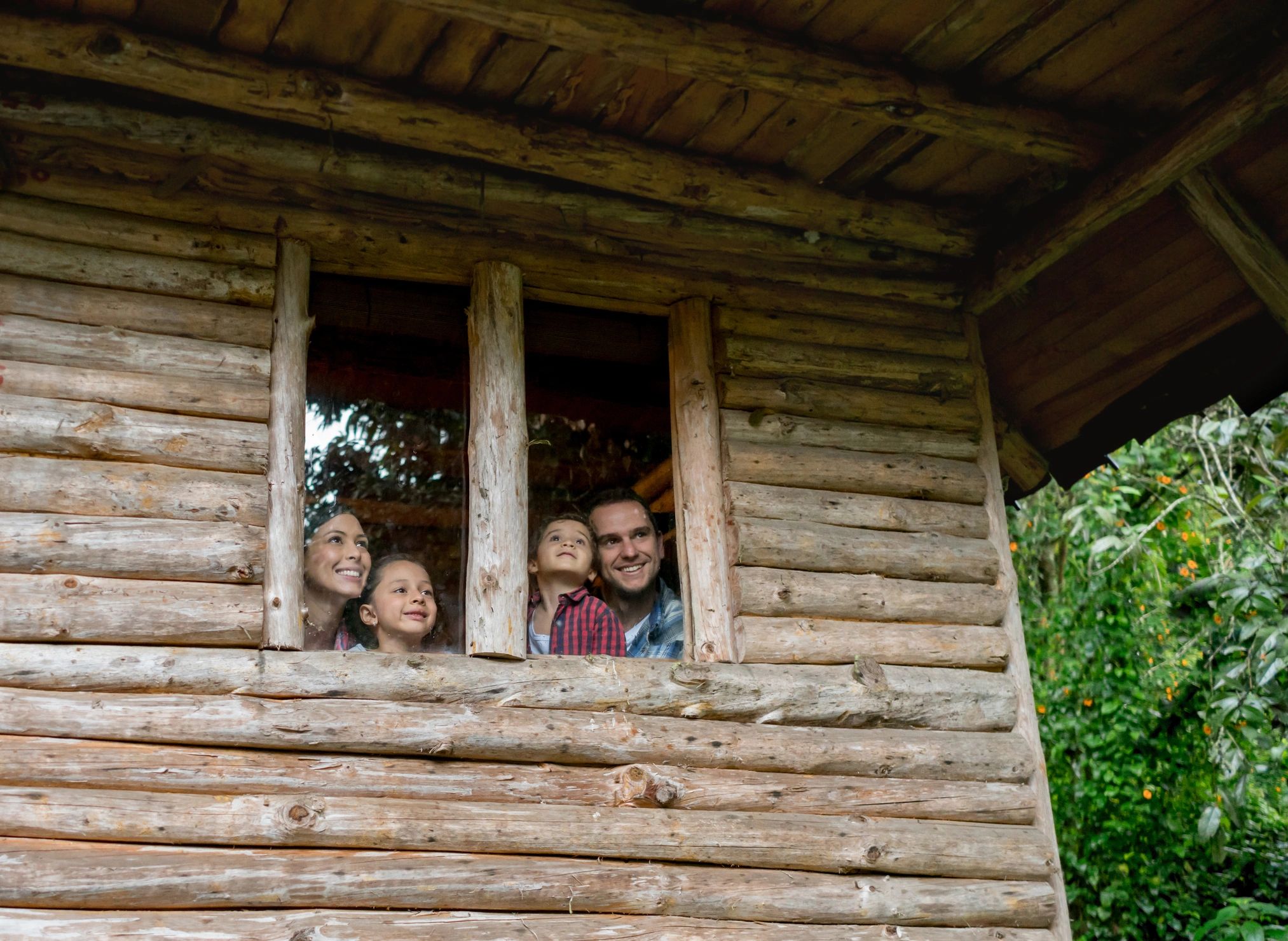 Family at cabin - Travel Guide